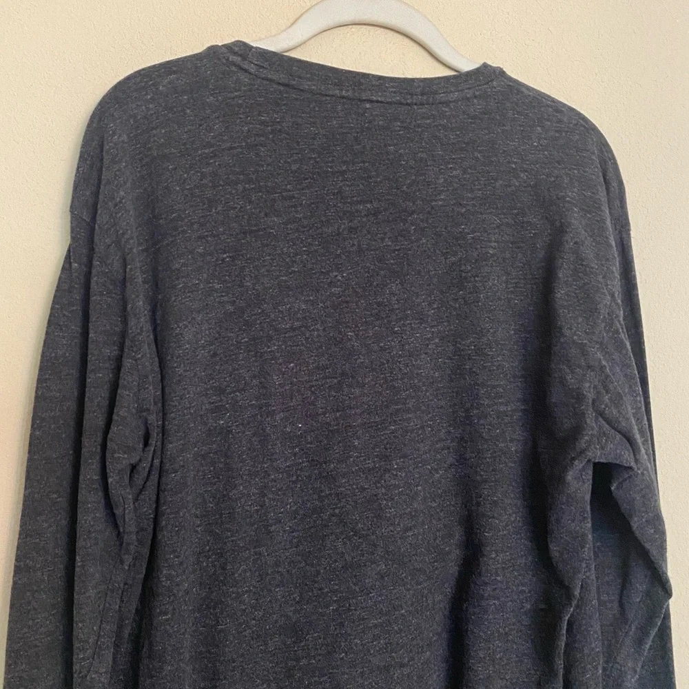 Polo Ralph Lauren Long Sleeve T-Shirt Top Size S Gray Pony Logo Preppy Casual